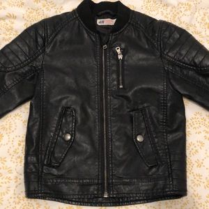 H&M faux leather jacket for kids.